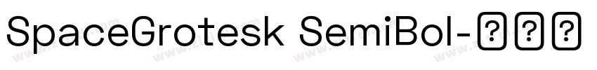 SpaceGrotesk SemiBol字体转换